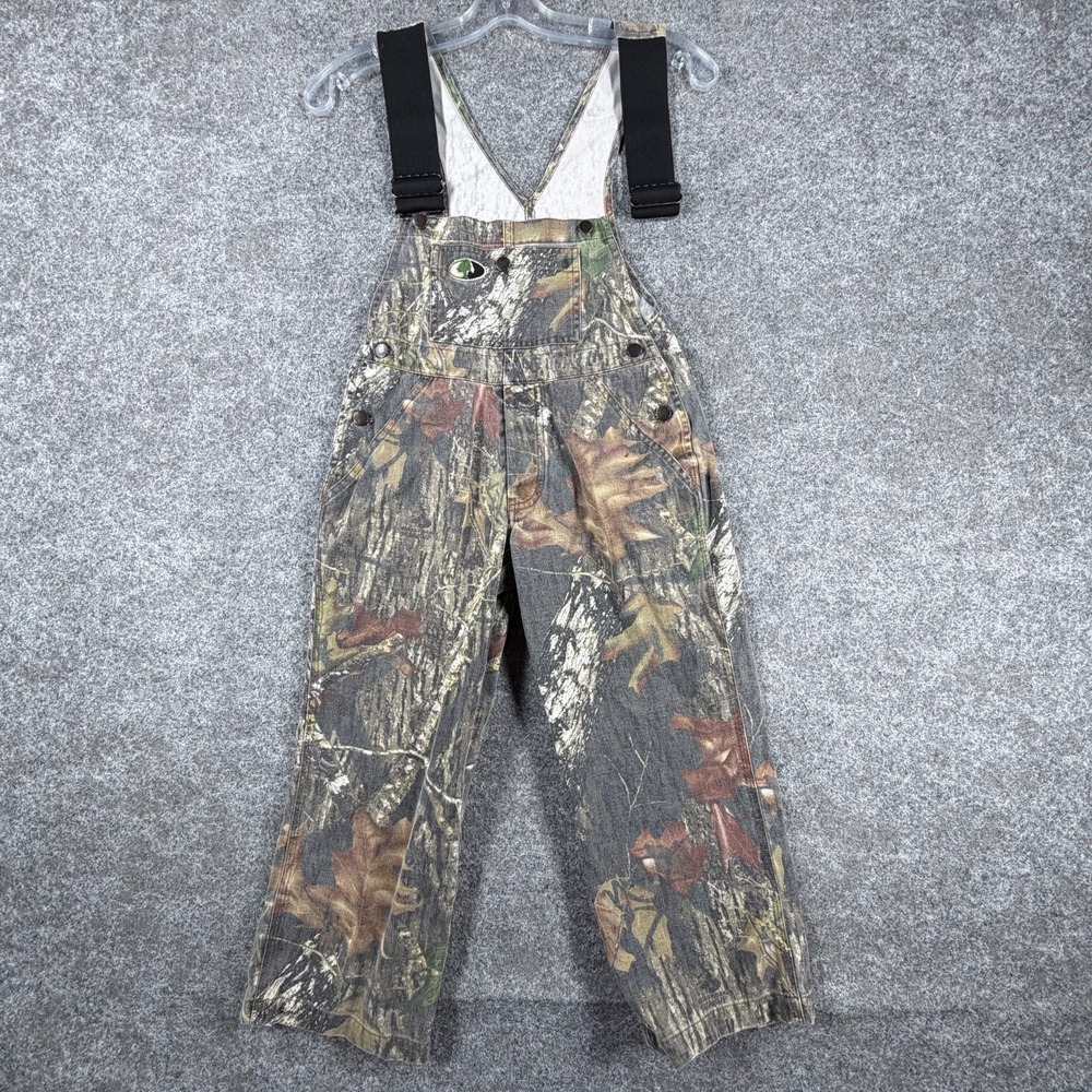 Russell Outdoors Overalls Bib Youth Small (6-8) Multicolor Mossy Oak Breakup